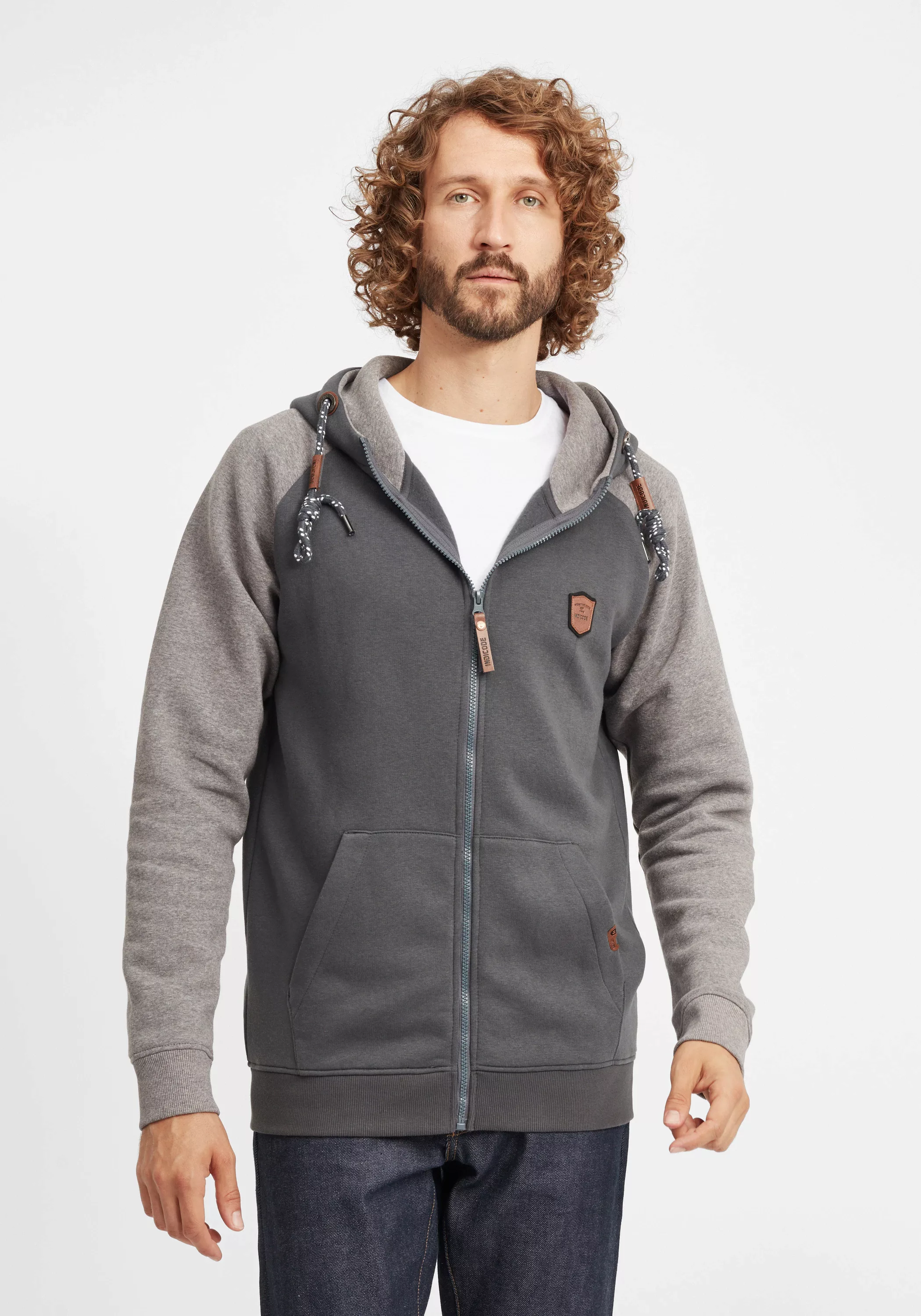 Indicode Kapuzensweatjacke "Kapuzensweatjacke IDTerence" günstig online kaufen