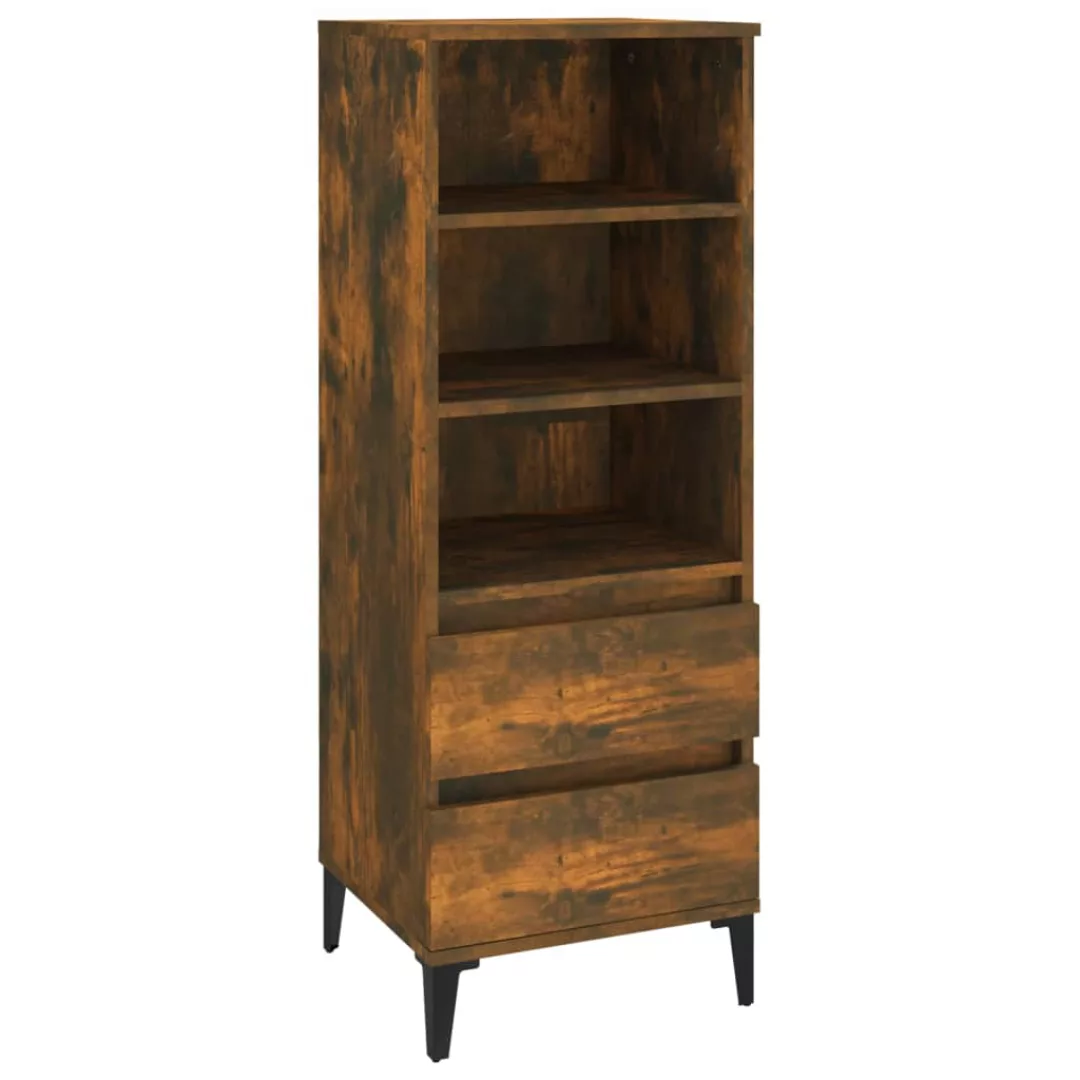 Vidaxl Highboard Räuchereiche 40x36x110 Cm Holzwerkstoff günstig online kaufen