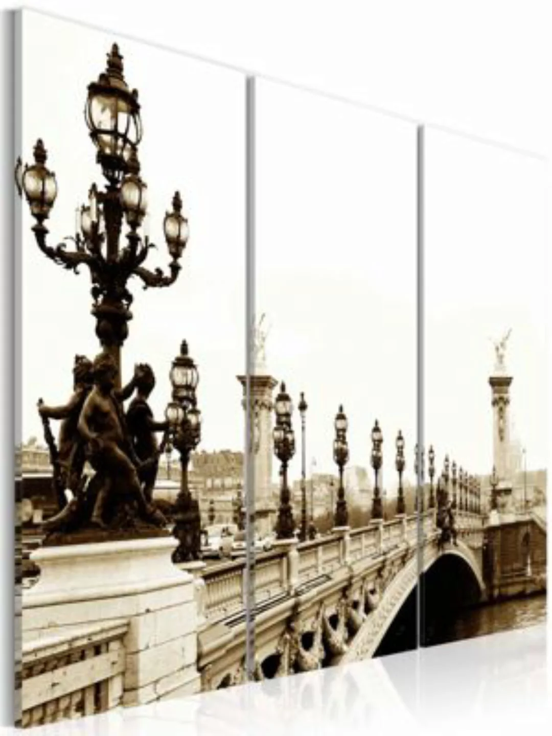 artgeist Wandbild Romantischer Spaziergang in Paris braun-kombi Gr. 60 x 40 günstig online kaufen