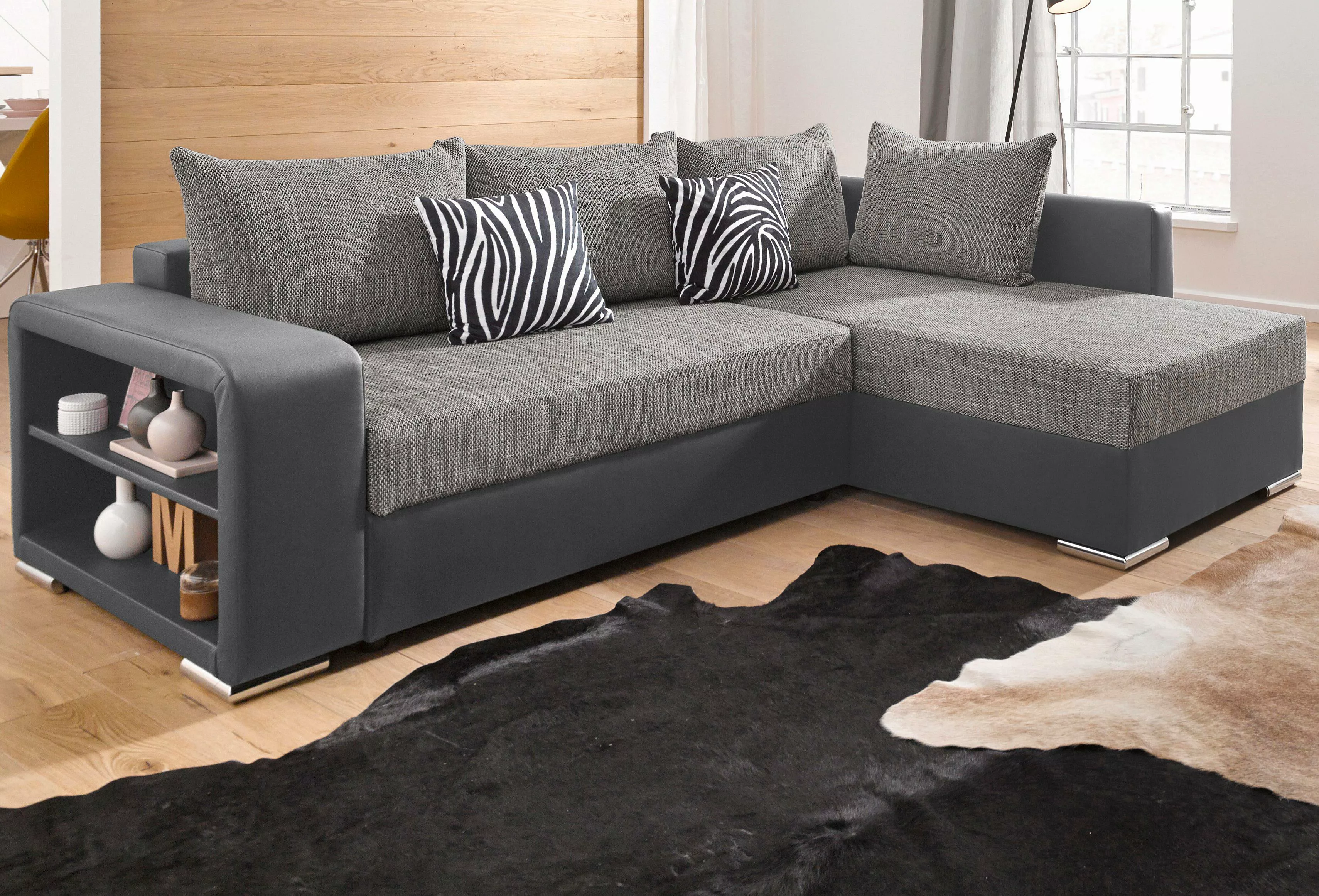 COLLECTION AB Ecksofa "John L-Form", mit Bettfunktion, wahlweise mit Federk günstig online kaufen