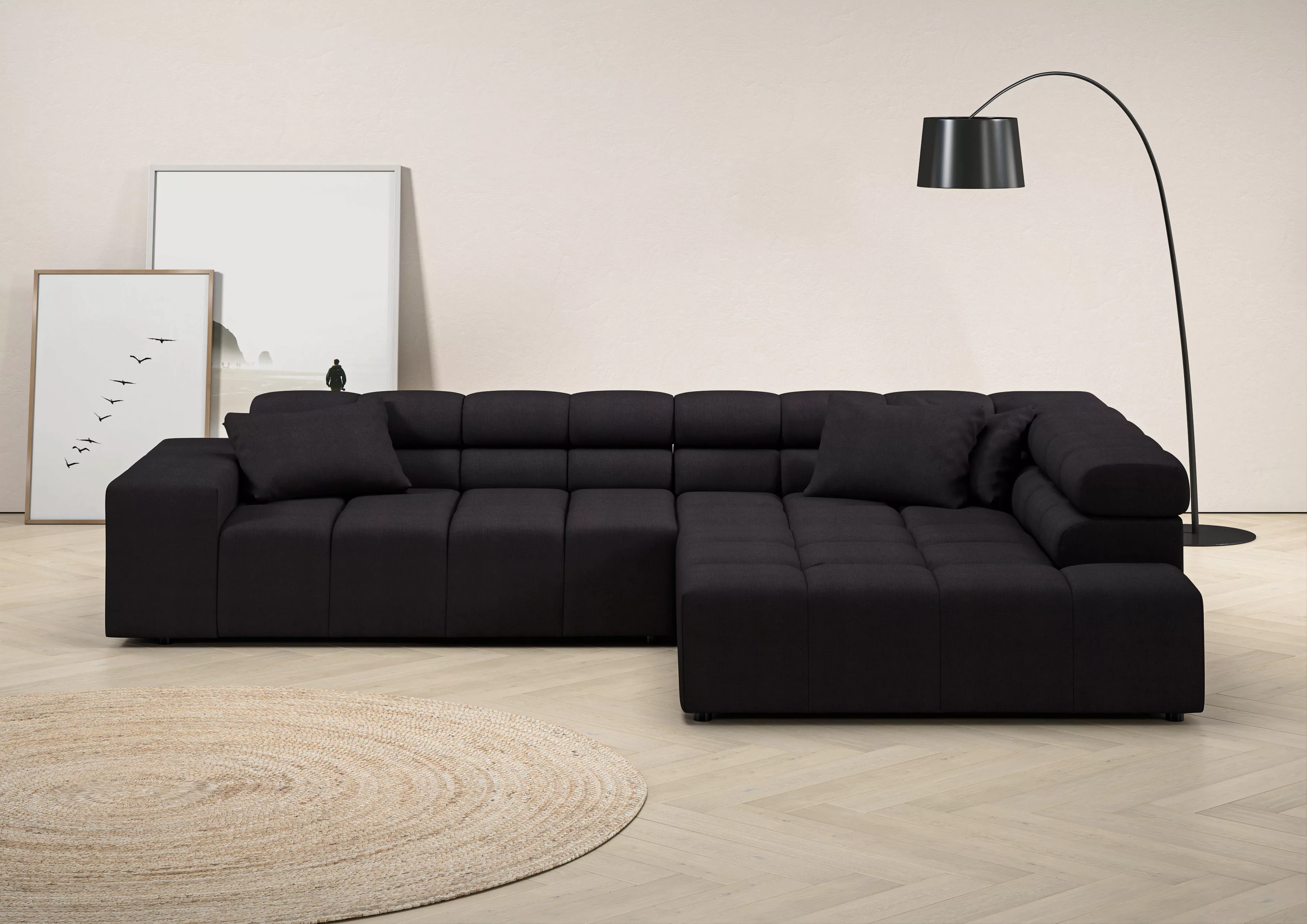 INOSIGN Ecksofa "Ancona incl. Kopfteilverstellung, Breite 319cm, L-Form", w günstig online kaufen