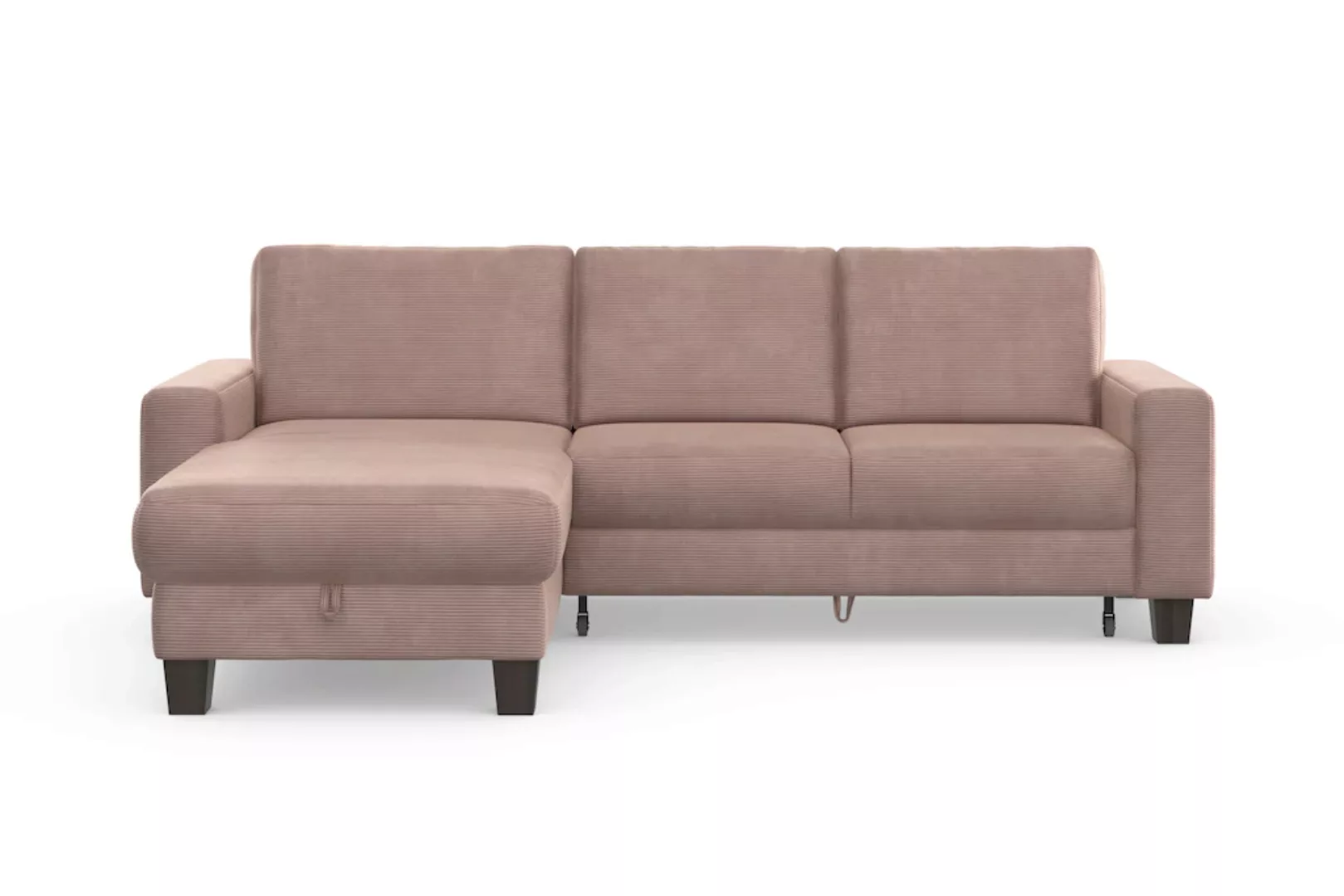 Home affaire Ecksofa "Summer L-Form", mit Recamiere, mit oder ohne Bettfunk günstig online kaufen