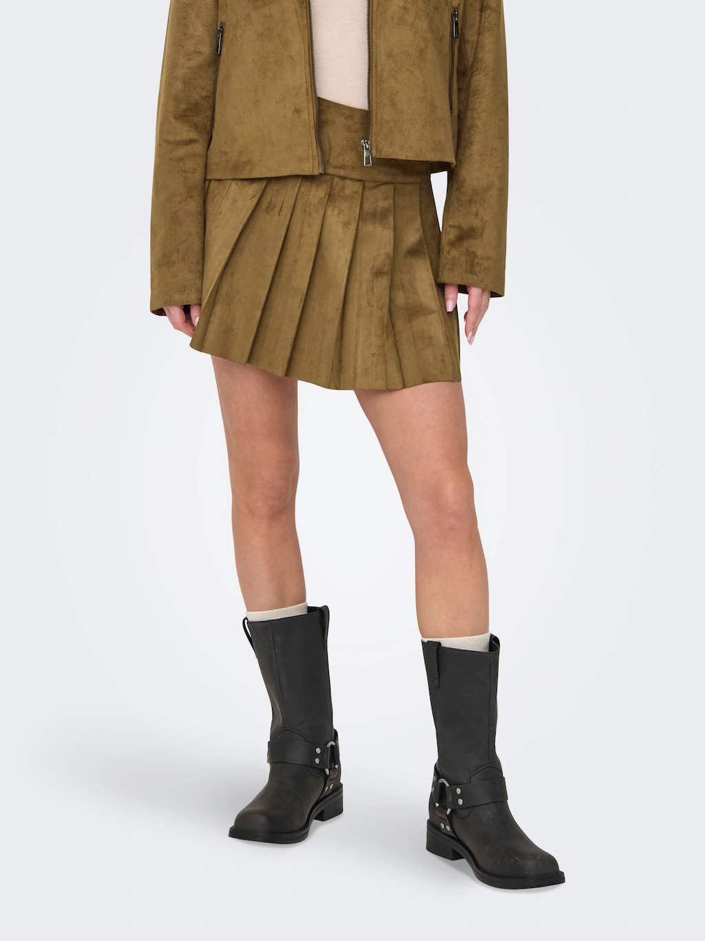 ONLY Minirock "ONLTULIP FAUX SUEDE PLEAT SKIRT OTW" günstig online kaufen