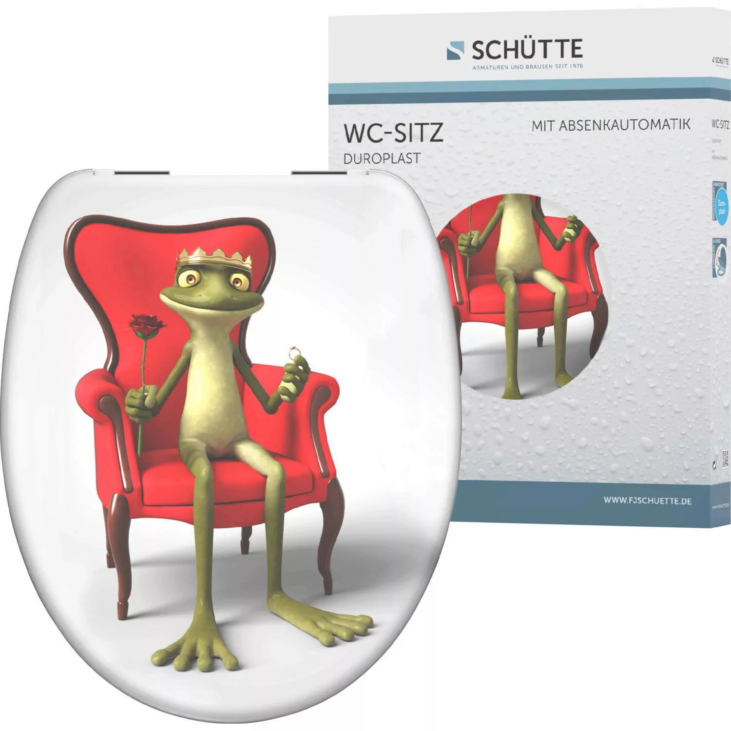 Schütte WC-Sitz "Frog King", Duroplast, mit Absenkautomatik günstig online kaufen