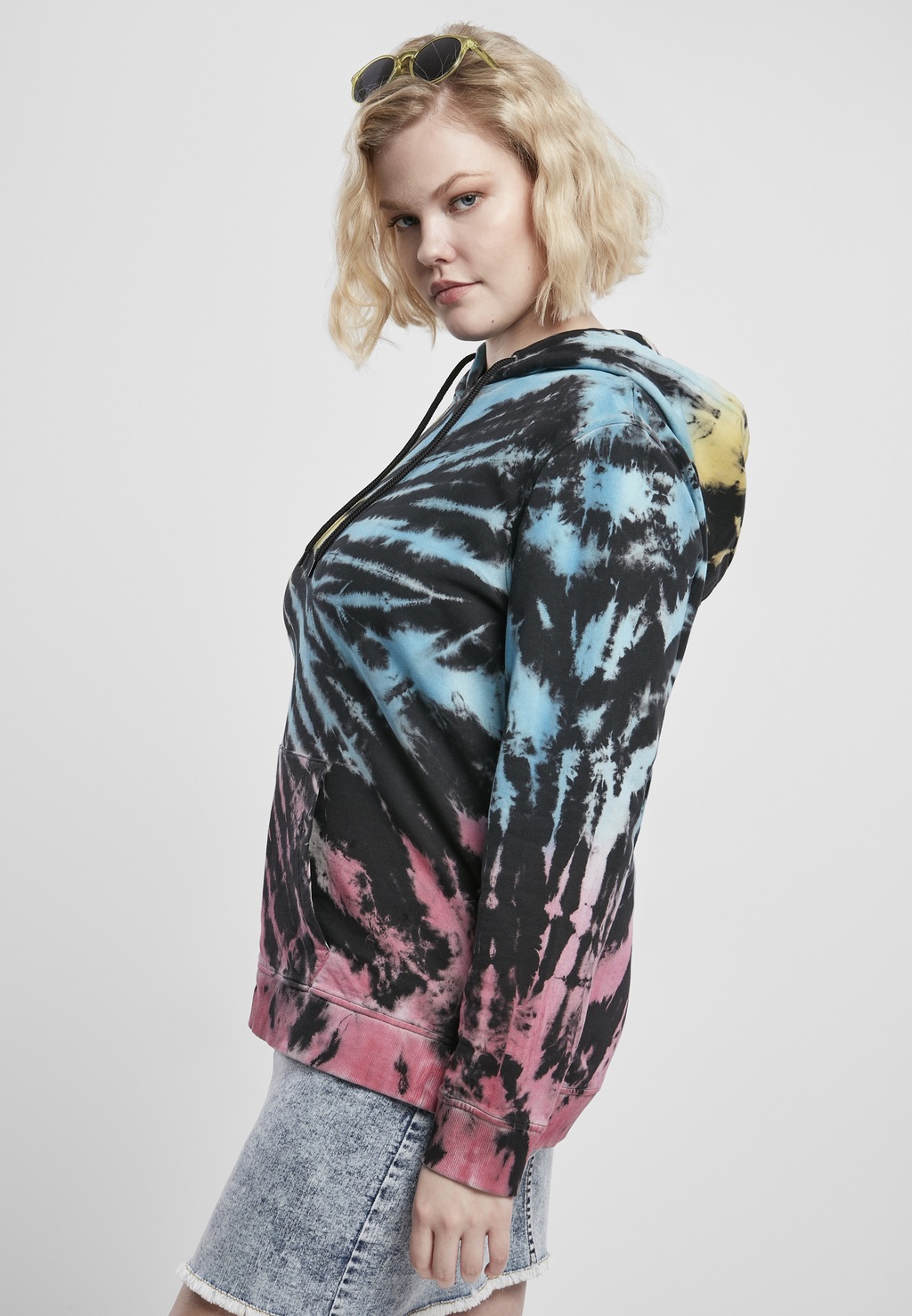 URBAN CLASSICS Kapuzenpullover "Urban Classics Damen Ladies Tie Dye Hoody" günstig online kaufen