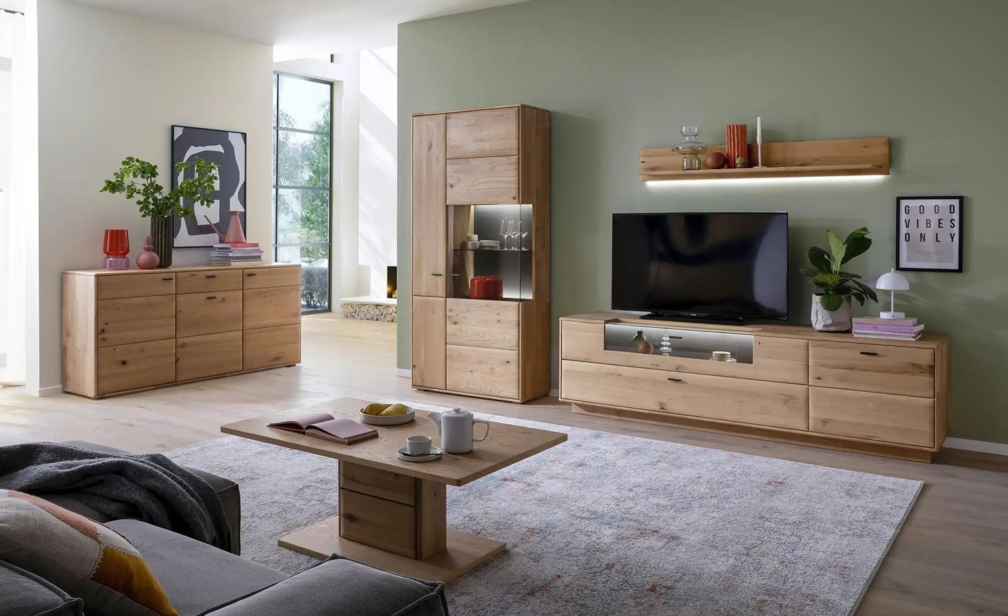 MONDO Sideboard  Mondo ¦ holzfarben ¦ Maße (cm): B: 184 H: 90 T: 44.0 Kommo günstig online kaufen
