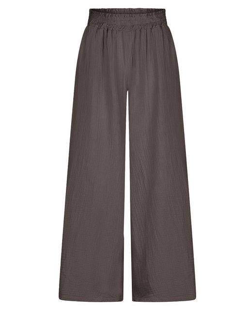 SASSYCLASSY Stoffhose Pants aus Baumwolle mit weitem Bein 100 % Baumwolle, günstig online kaufen