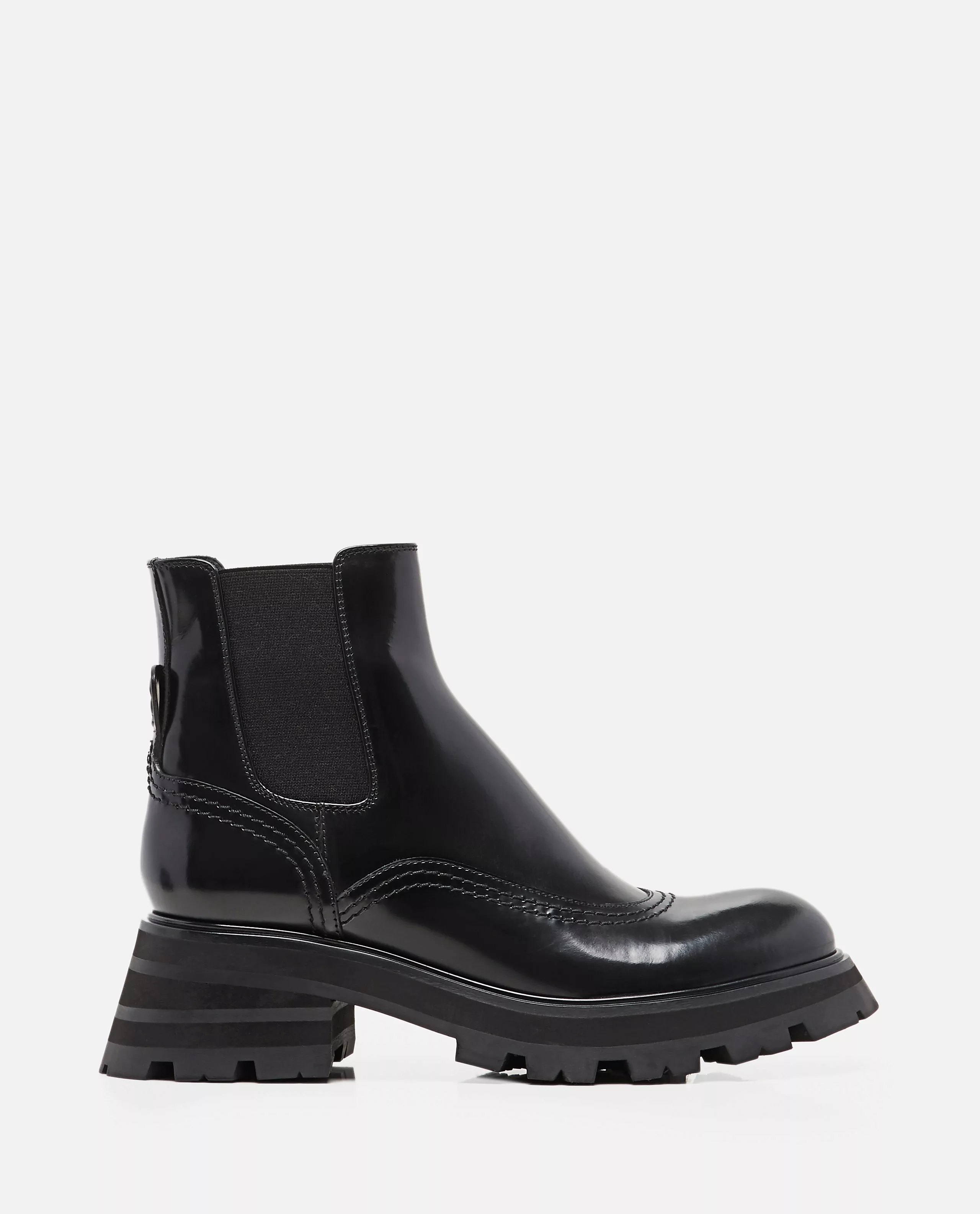 CHUNKY POLISHED LEATHER CHELSEA BOOTS günstig online kaufen