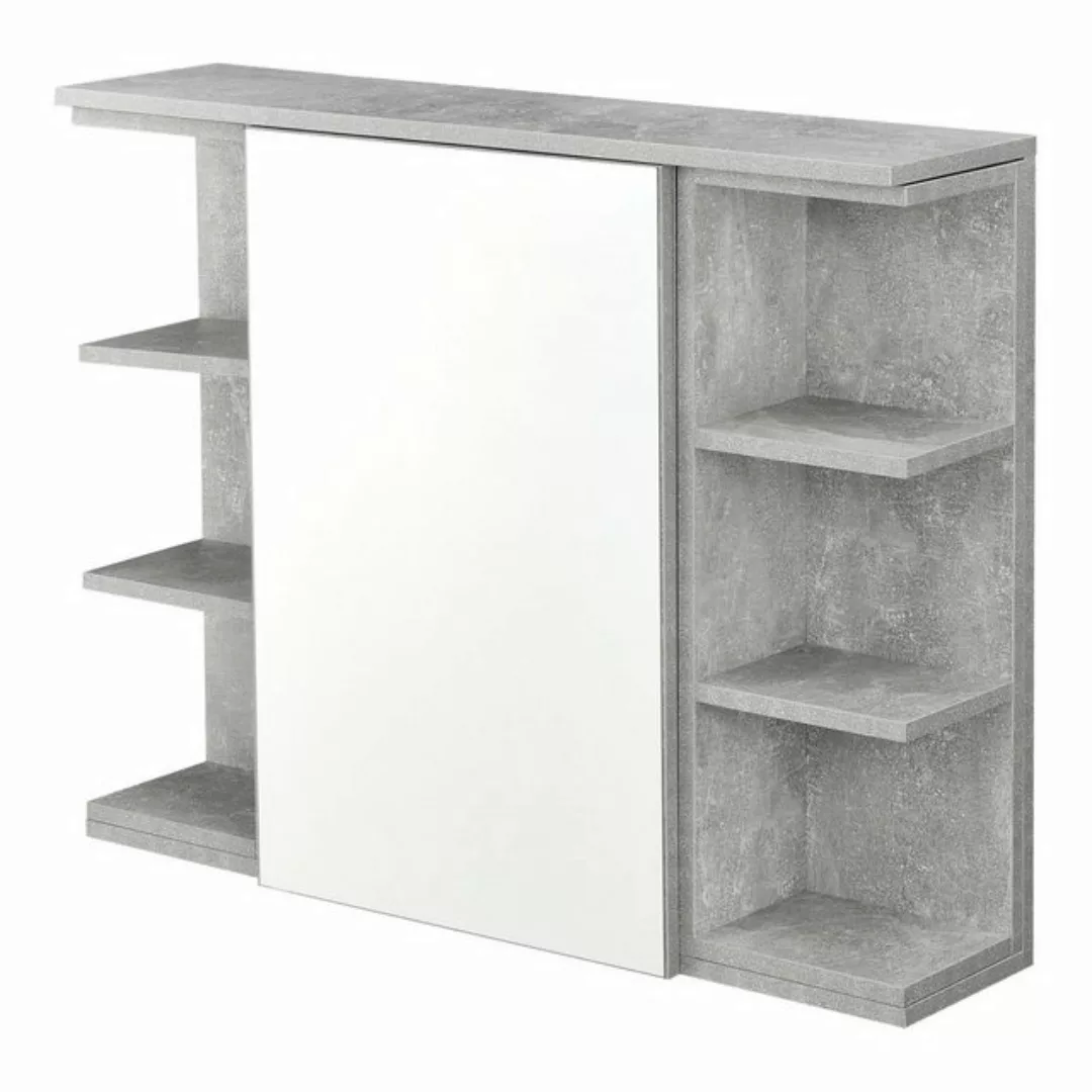 en.casa Badezimmer Wandschrank Harstad Spiegelschrank 64x80x20cm mit Tür un günstig online kaufen