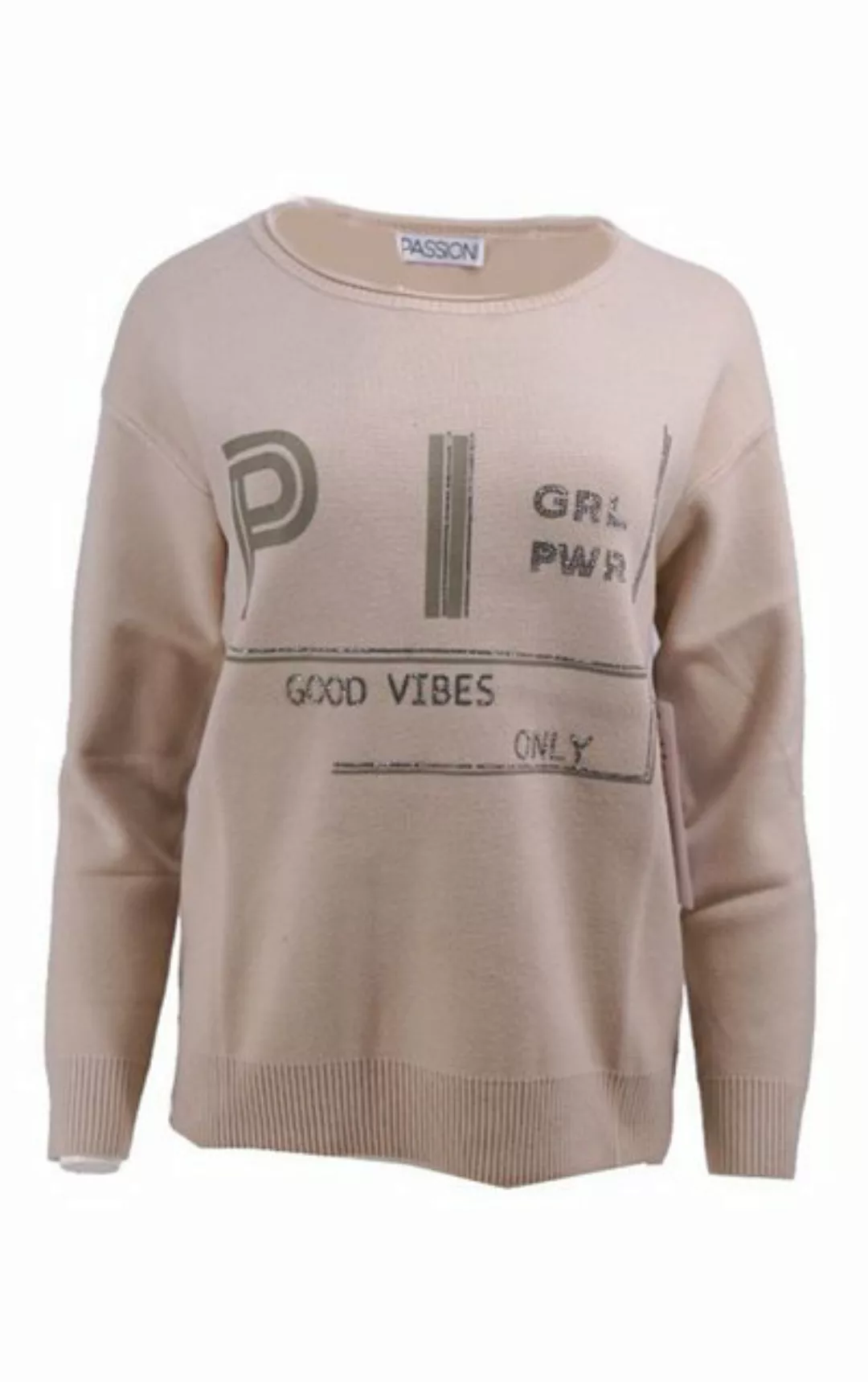 Passioni Strickpullover mit der Aufschrift „Good Vibes Only“ und „Girl Powe günstig online kaufen