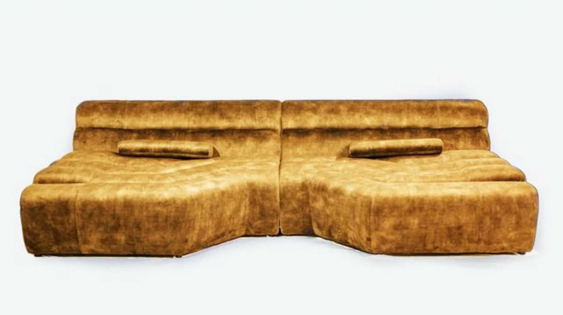 KAWOLA Big-Sofa TARA, Sofa Velvet Vintage versch. Farben günstig online kaufen