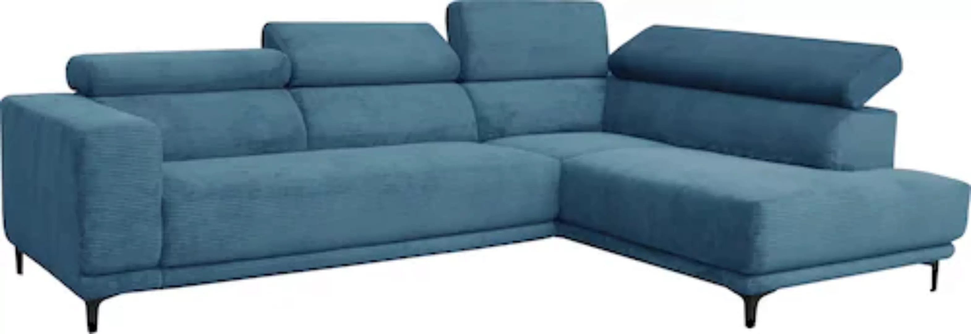 alina Ecksofa "Hikari", wahlweise mit Sitzvorzug, in modernem Cordstoff, Br günstig online kaufen