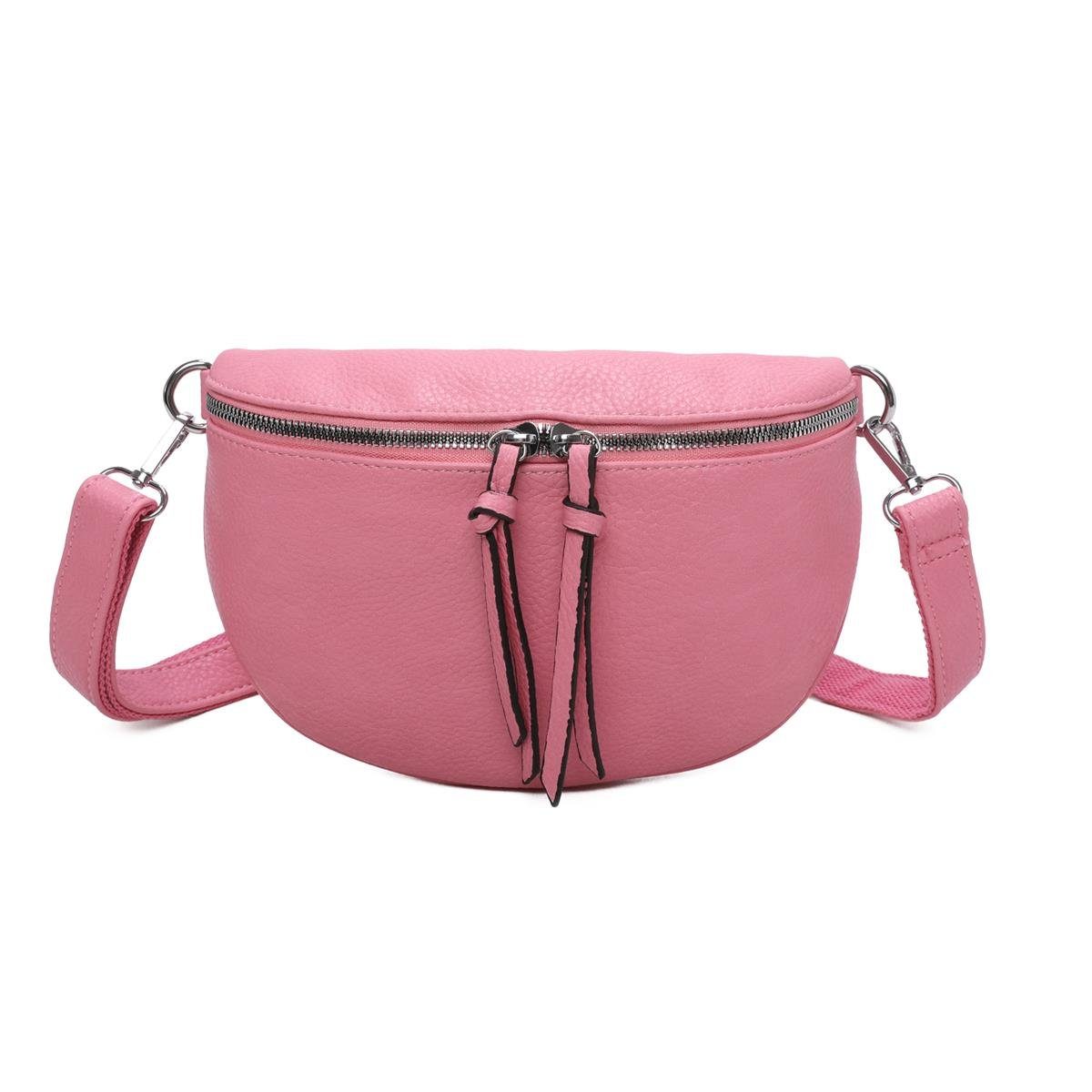 ITALYSHOP24 Bauchtasche Damen Gürteltasche Hüfttasche CrossBody günstig online kaufen