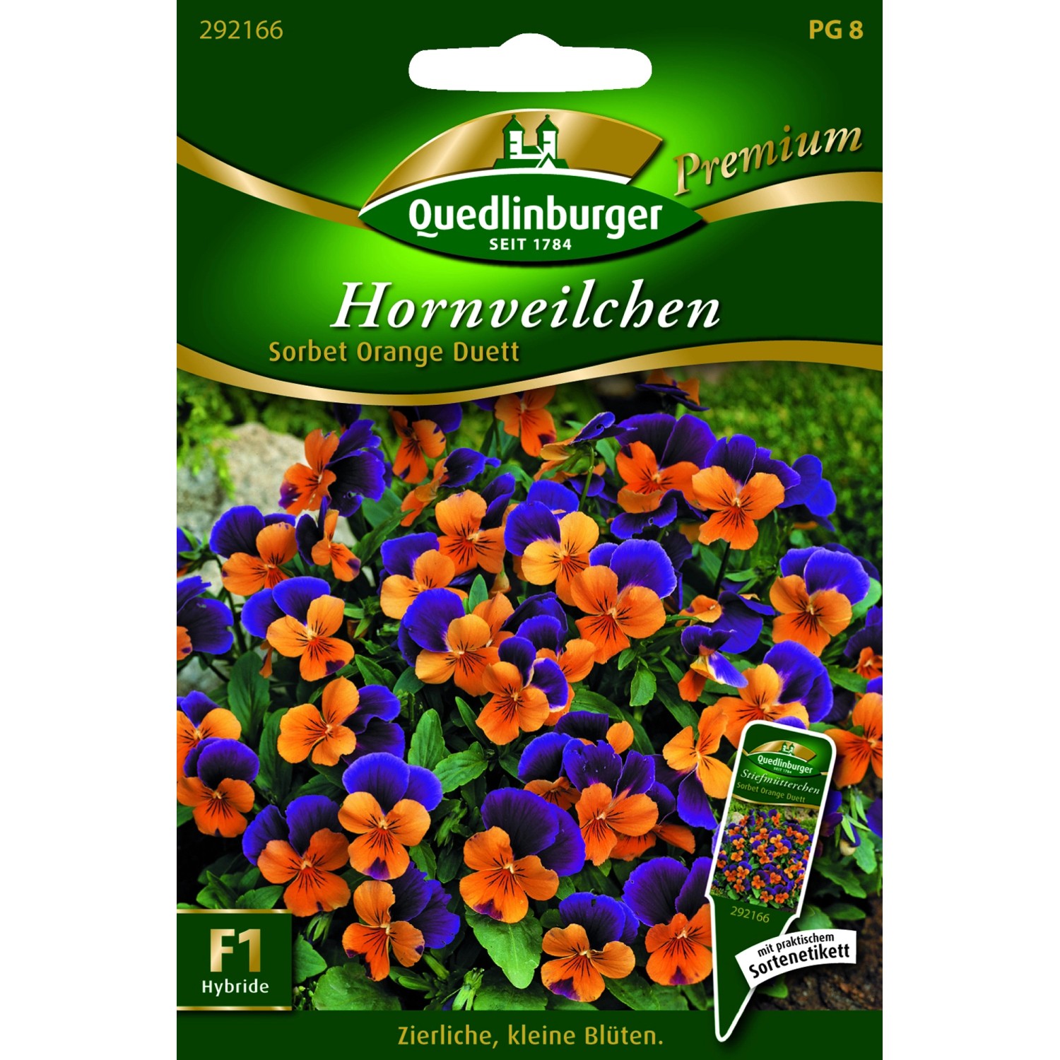 Quedlinburger Hornveilchen ''Sorbet Orange Duett'' günstig online kaufen