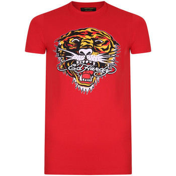 Ed Hardy  T-Shirt Tiger mouth graphic t-shirt red günstig online kaufen