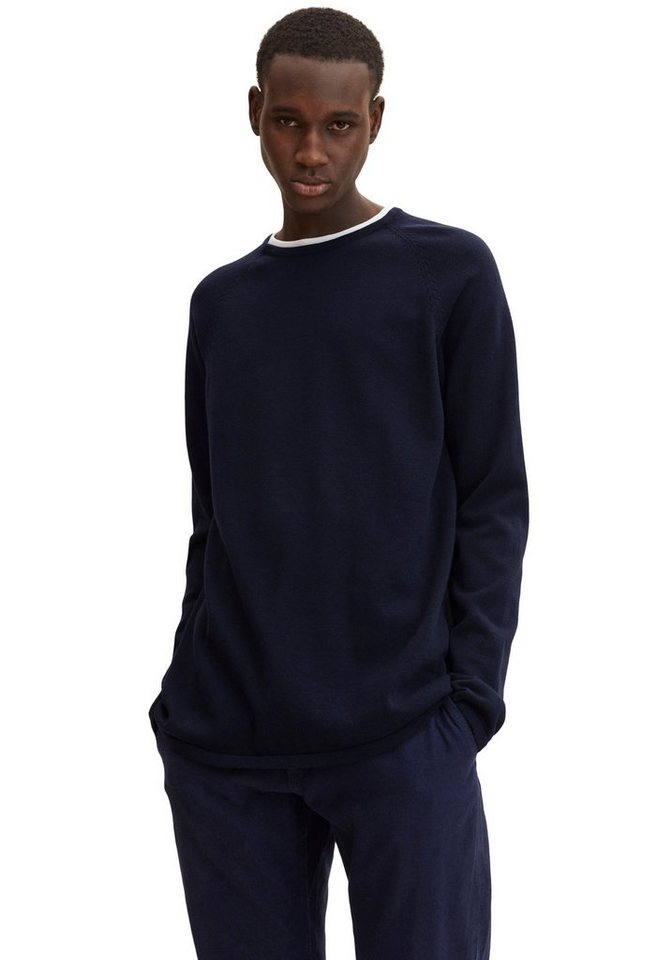 Tom Tailor Denim Herren Rundhals Pullover BASIC - Regular Fit günstig online kaufen