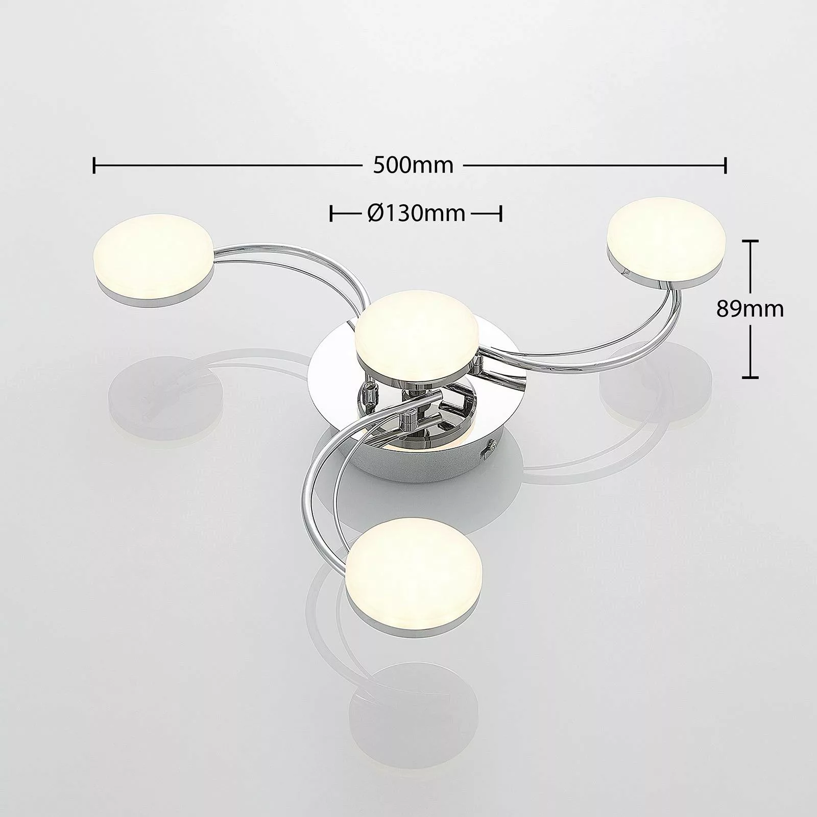 Lindby Dyln LED-Deckenleuchte, Spiral-Optik, 4-fl. günstig online kaufen
