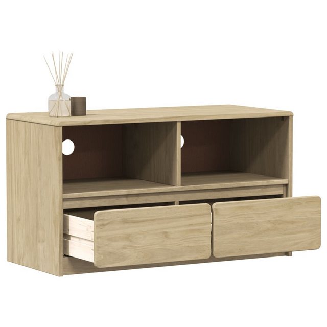 vidaXL TV-Schrank TV-Schrank SAUDA Eiche-Optik 99x43x55 cm Massivholz Kiefe günstig online kaufen