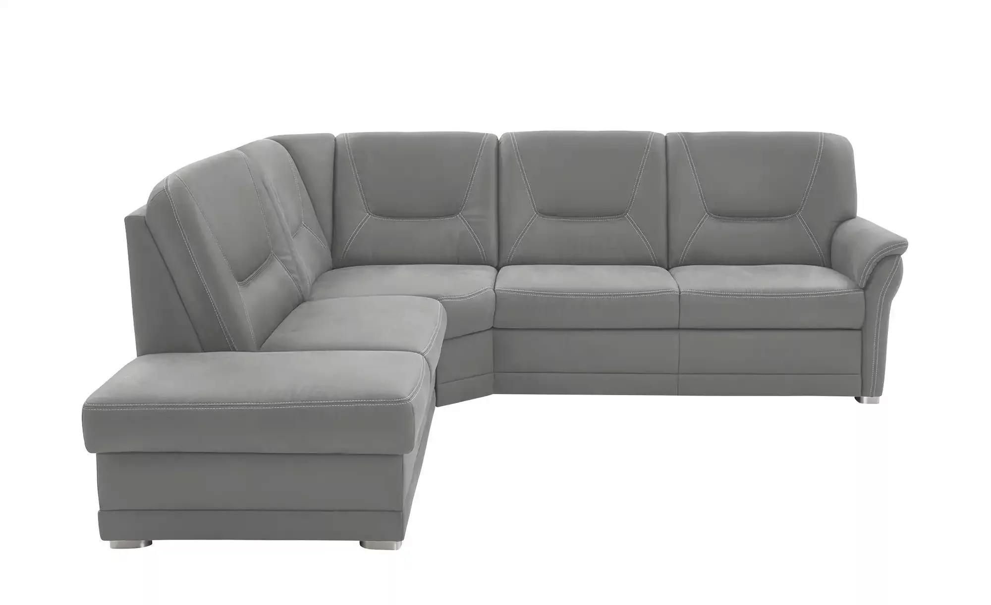 meinSofa Ecksofa aus Mikrofaser Edda ¦ grau ¦ Maße (cm): B: 253 H: 96 T: 23 günstig online kaufen