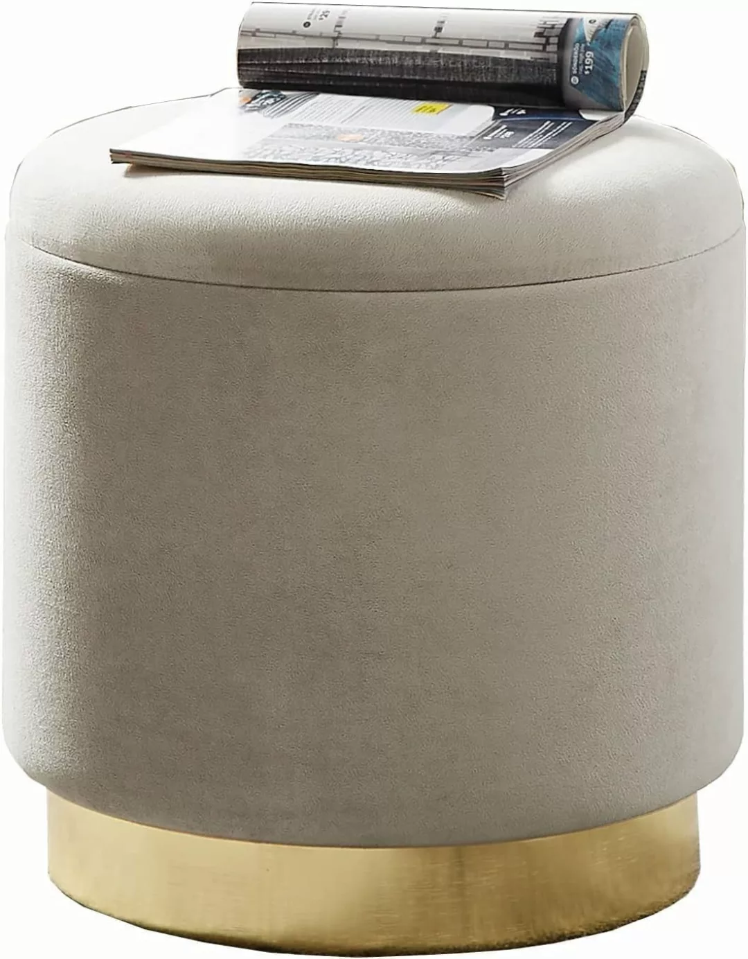 Zedelmaier Sitzhocker rund Hocker Zylindrischer Samthocker günstig online kaufen