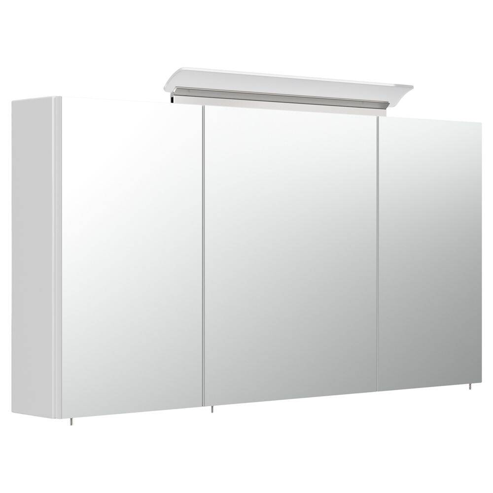 Lomadox Badezimmer Spiegelschrank 120cm NEWLAND-02 inkl. Aufbau-LED-Acrylla günstig online kaufen