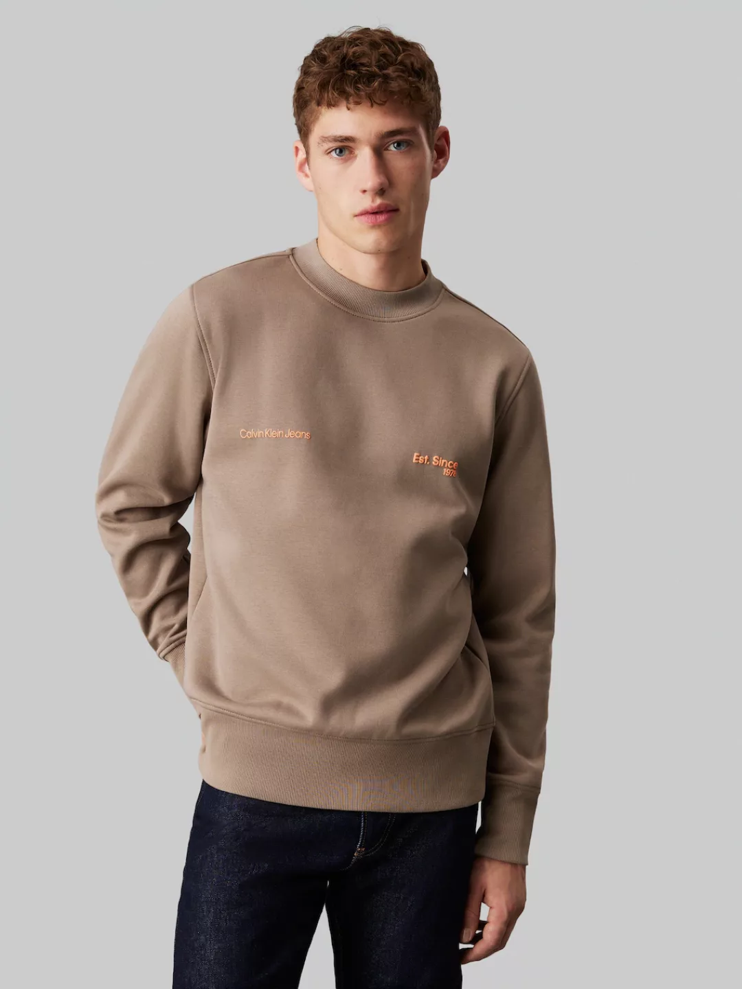 Calvin Klein Jeans Sweatshirt "CALVIN KLEIN 1978 CREW NECK", mit Logoprägun günstig online kaufen