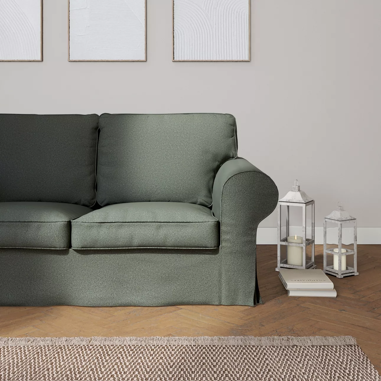 Bezug für Ektorp 2-Sitzer Schlafsofa NEUES Modell, grau, Sofabezug für  Ekt günstig online kaufen