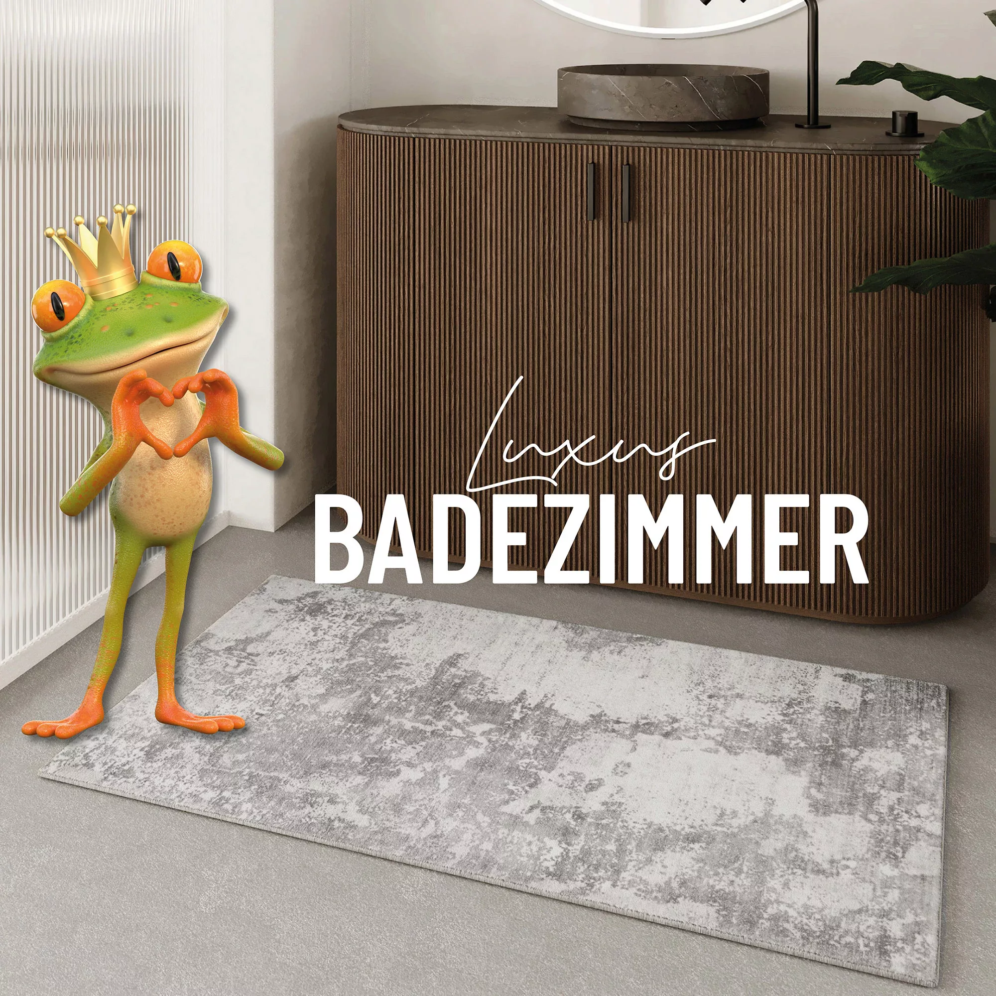 Wecon home Badematte »Samu«, Marmor Design, waschbar, rutschfest, schnell t günstig online kaufen