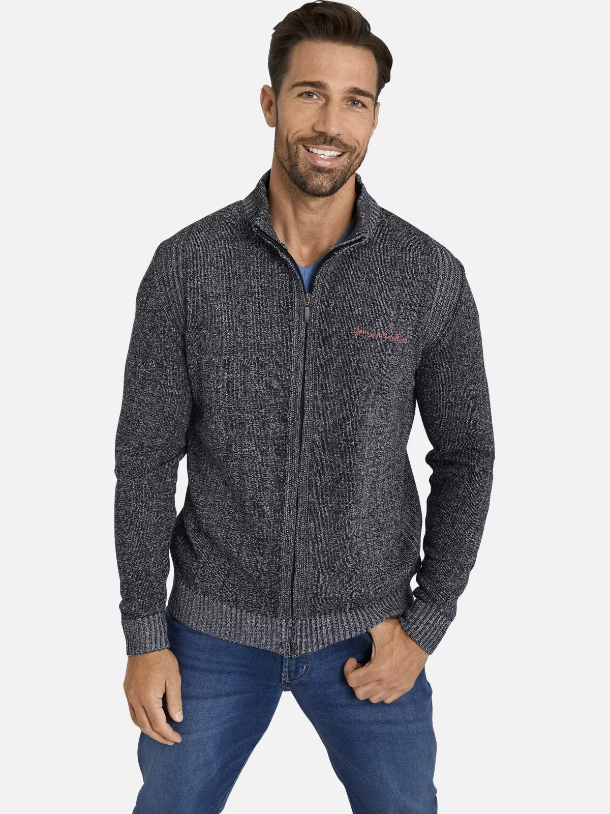 Jan Vanderstorm Strickjacke "Strickjacke INGRABAN" günstig online kaufen