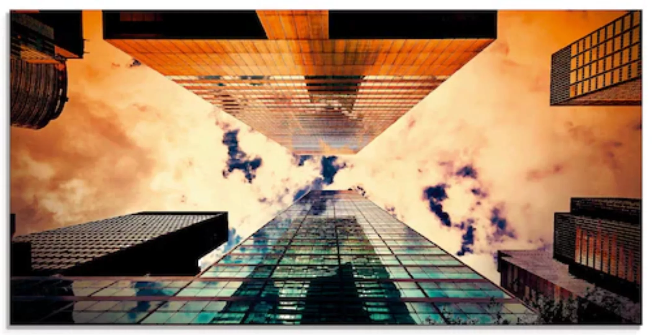Artland Glasbild "New York Hochhaus", Gebäude, (1 St.), in verschiedenen Gr günstig online kaufen