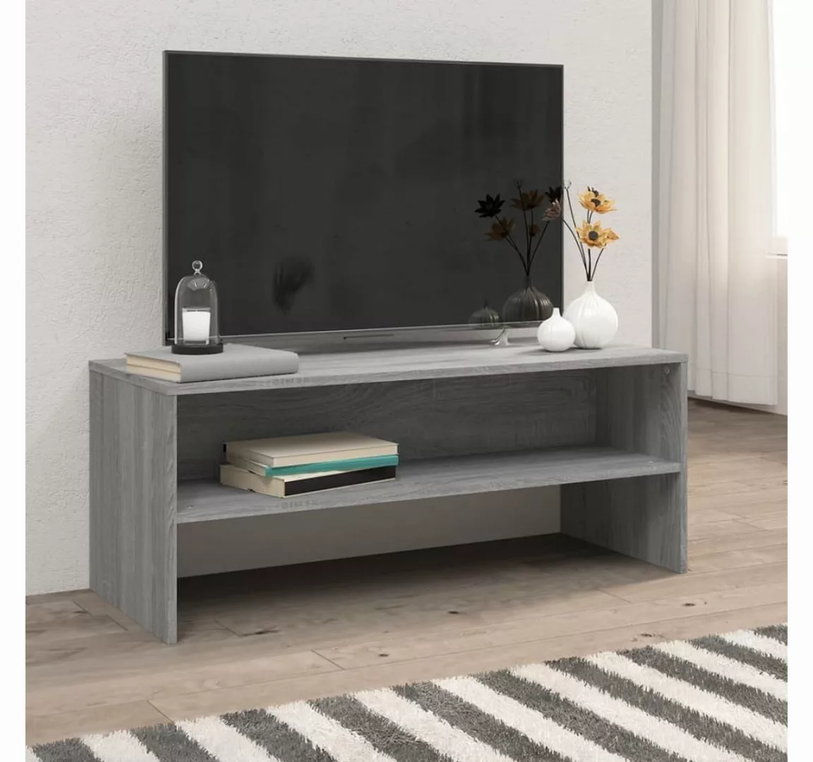 furnicato TV-Schrank Grau Sonoma 100x40x40 cm Holzwerkstoff günstig online kaufen