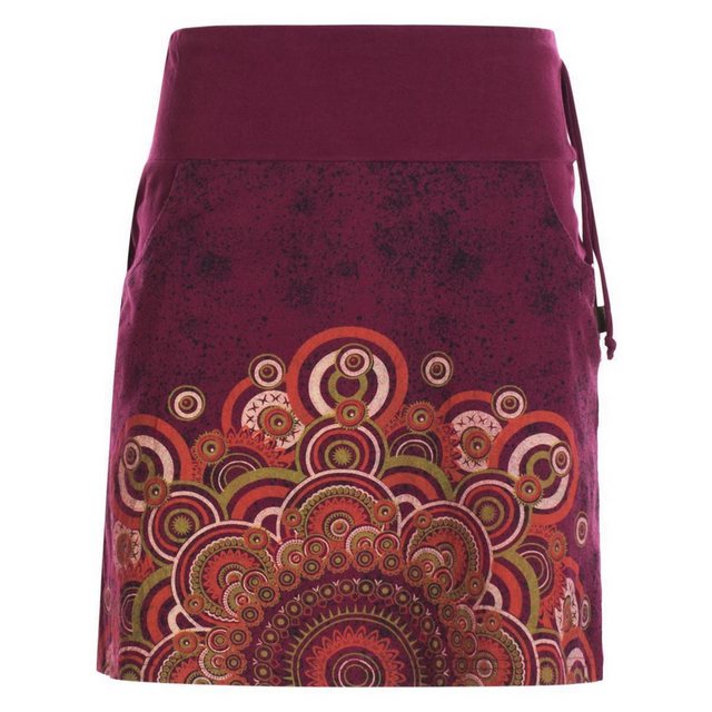 Vishes Minirock Kurzer Baumwoll-Rock Taschen-Rock Mini-Rock großes Mandala günstig online kaufen