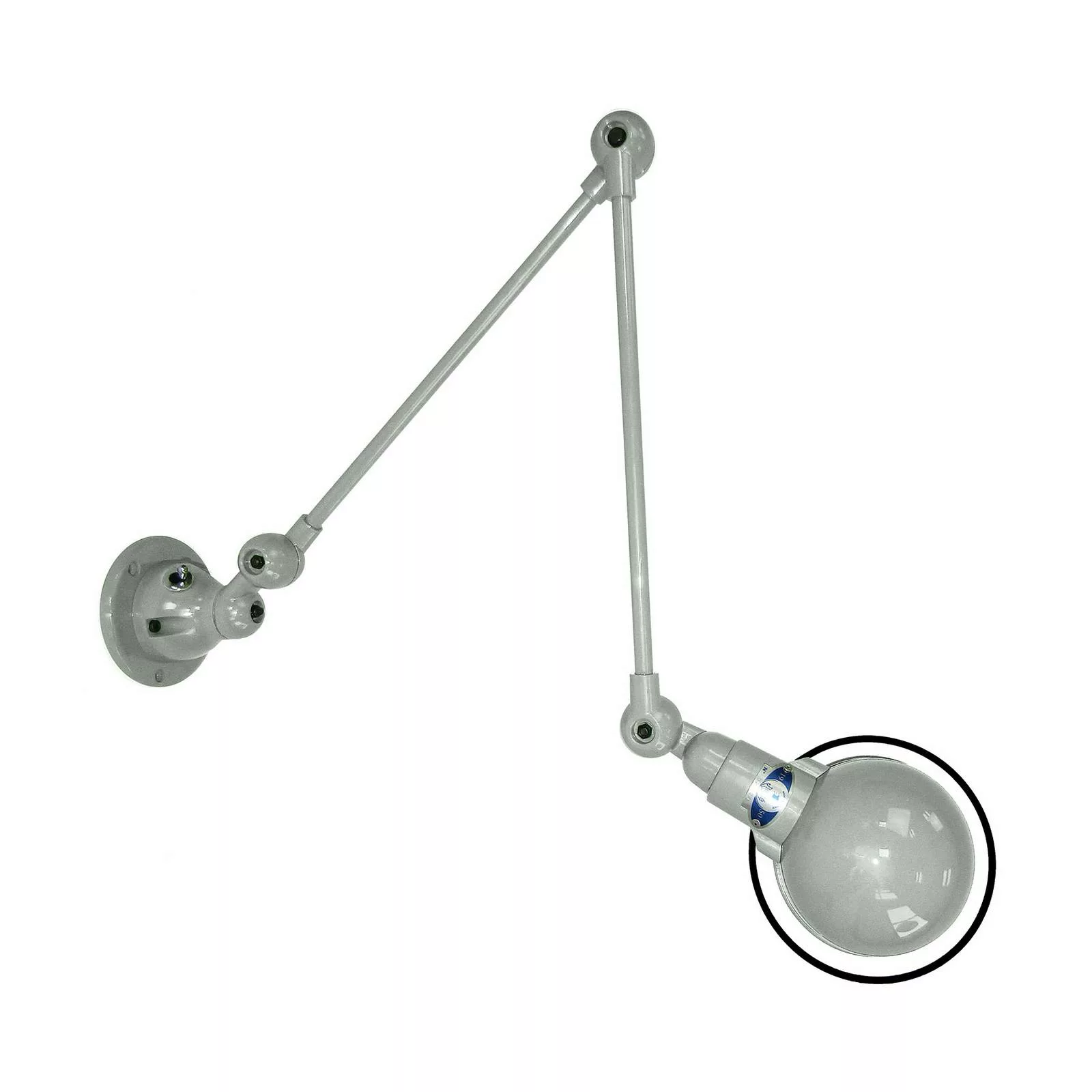Jieldé Signal SI331 Wandlampe 2fach-Arm silbergrau günstig online kaufen