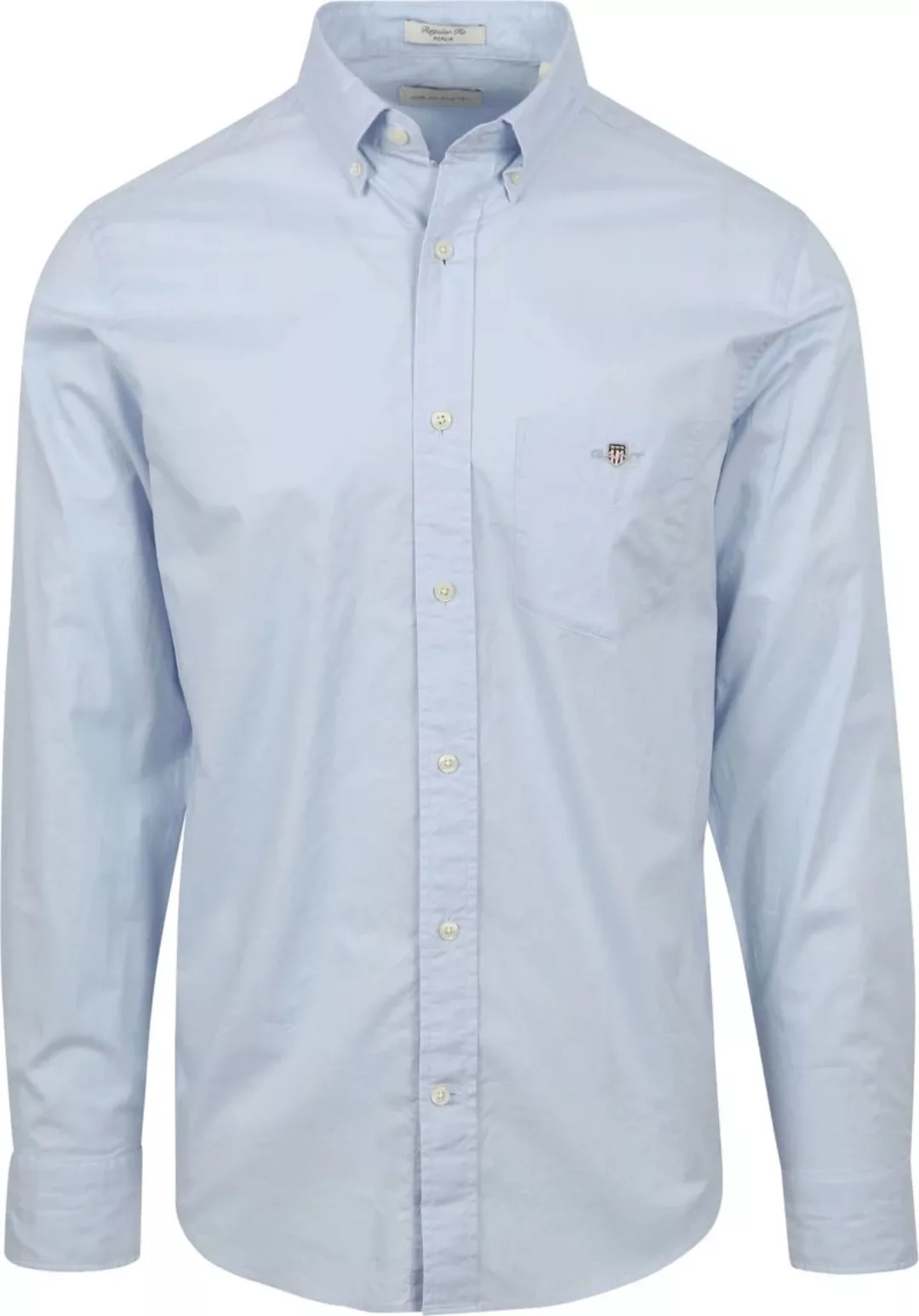 Gant Casual Hemd Poplin Hellblau - Größe XXL günstig online kaufen