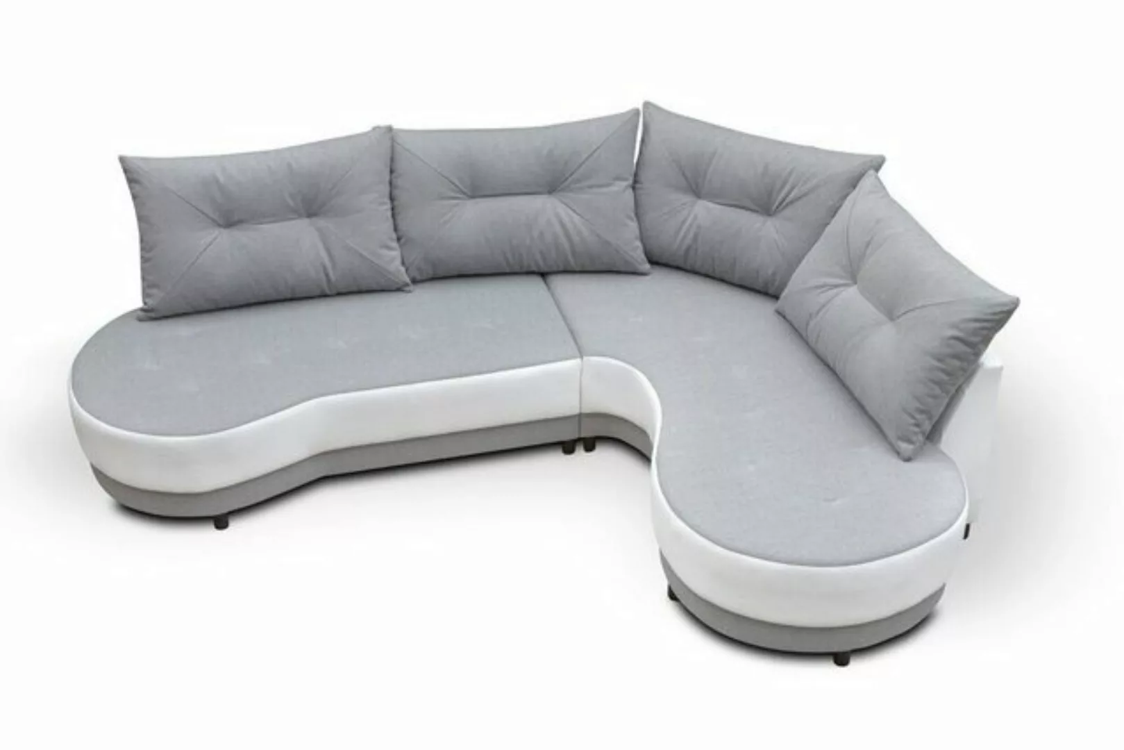 JVmoebel Ecksofa, Polstersofa Loungesofa Couch Wohnzimmer mit Kissen Sofa L günstig online kaufen