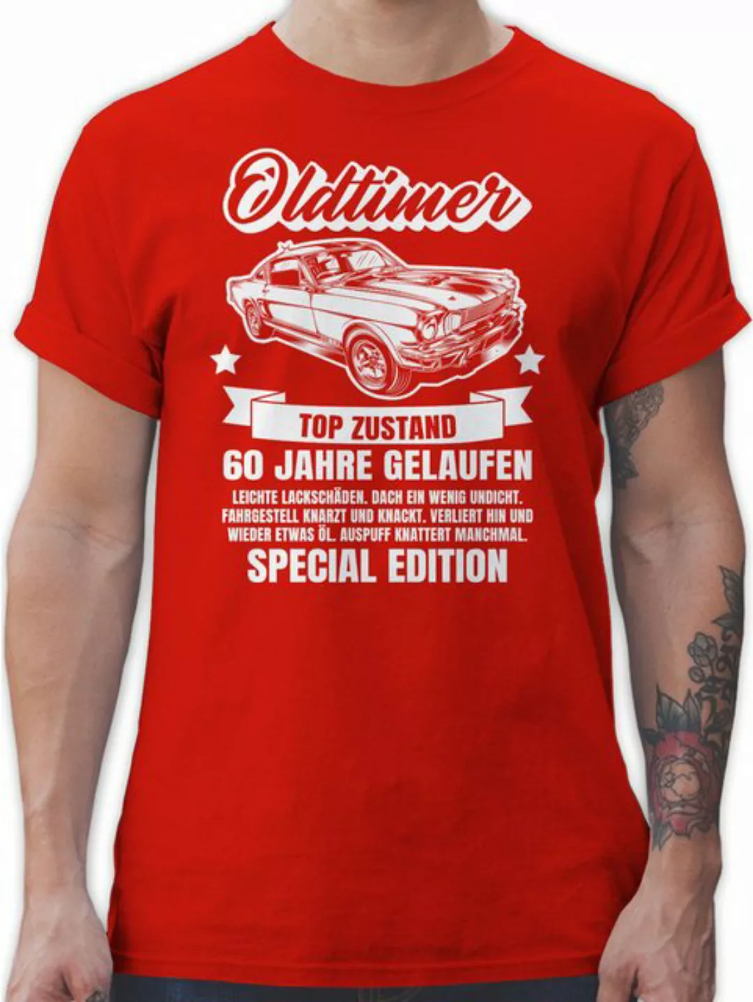 Shirtracer T-Shirt Oldtimer 60 Jahre 60. Geburtstag günstig online kaufen