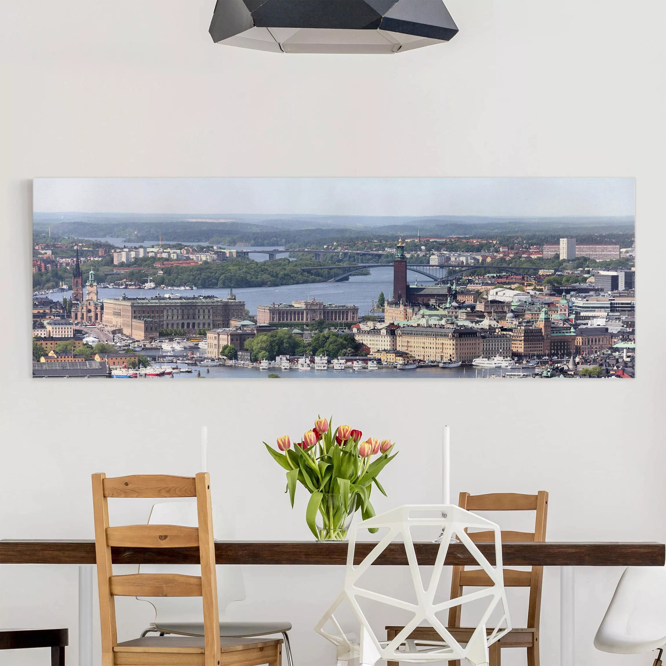 Leinwandbild Architektur & Skyline - Panorama Stockholm City günstig online kaufen