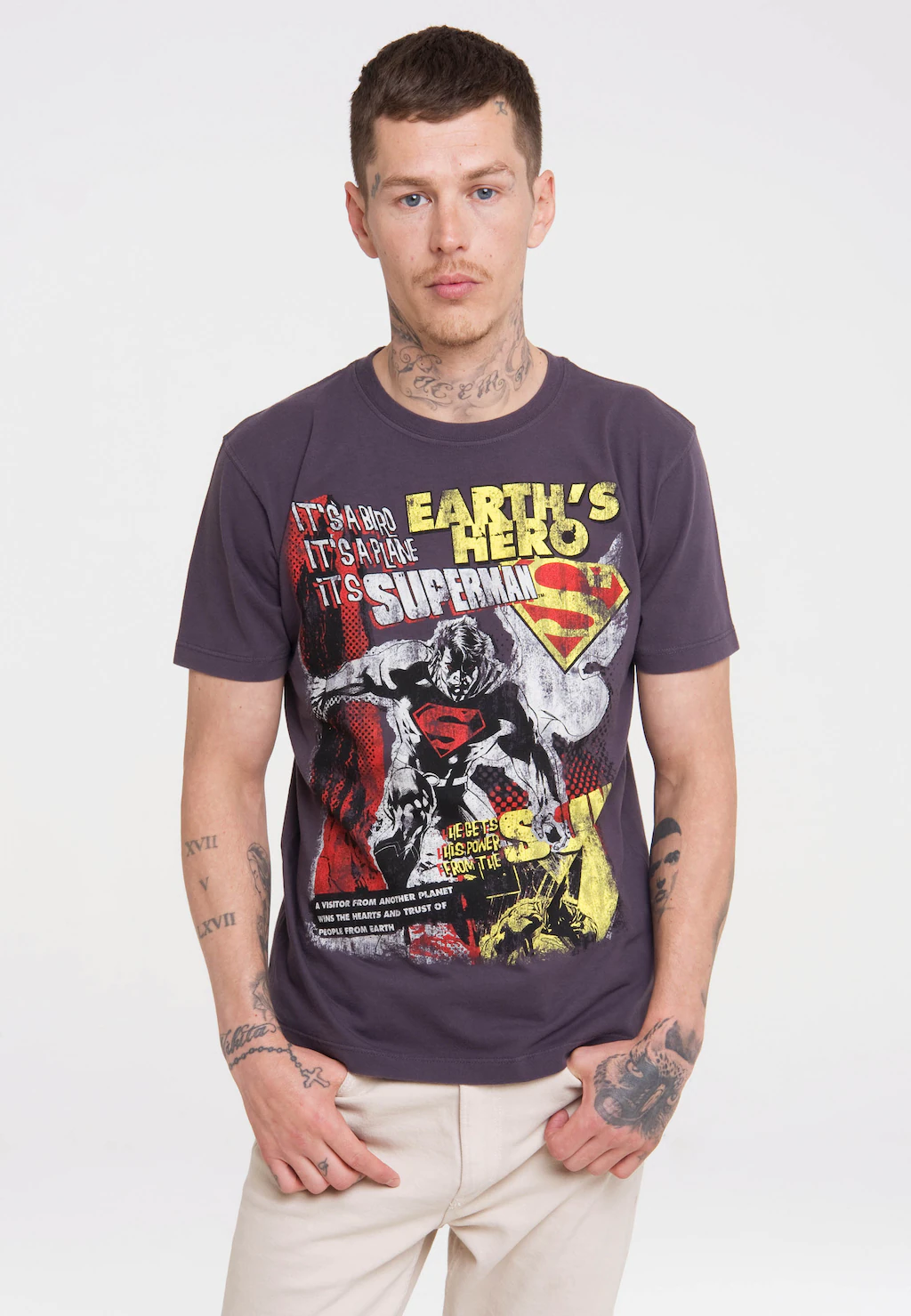 LOGOSHIRT T-Shirt "Superman", mit coolem Superhelden Motiv günstig online kaufen