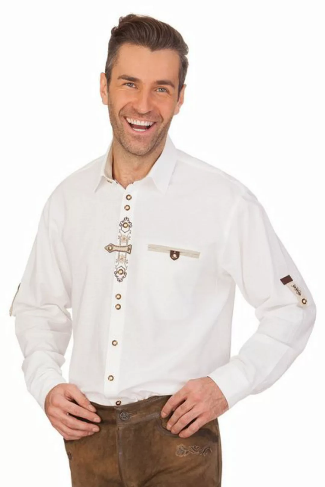 orbis Trachtenhemd Trachtenhemd - GEORG - weiß günstig online kaufen