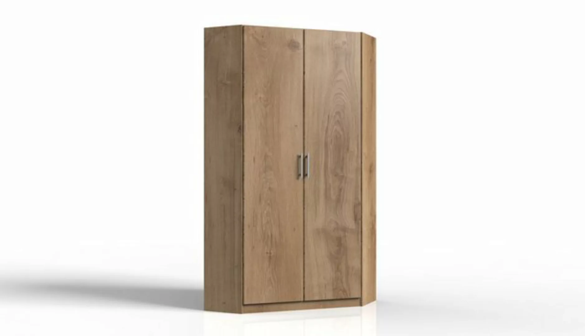 Wimex Eckschrank in Plankeneiche-Nachbildung mit 2 Türen und 8 Einlegeböden günstig online kaufen