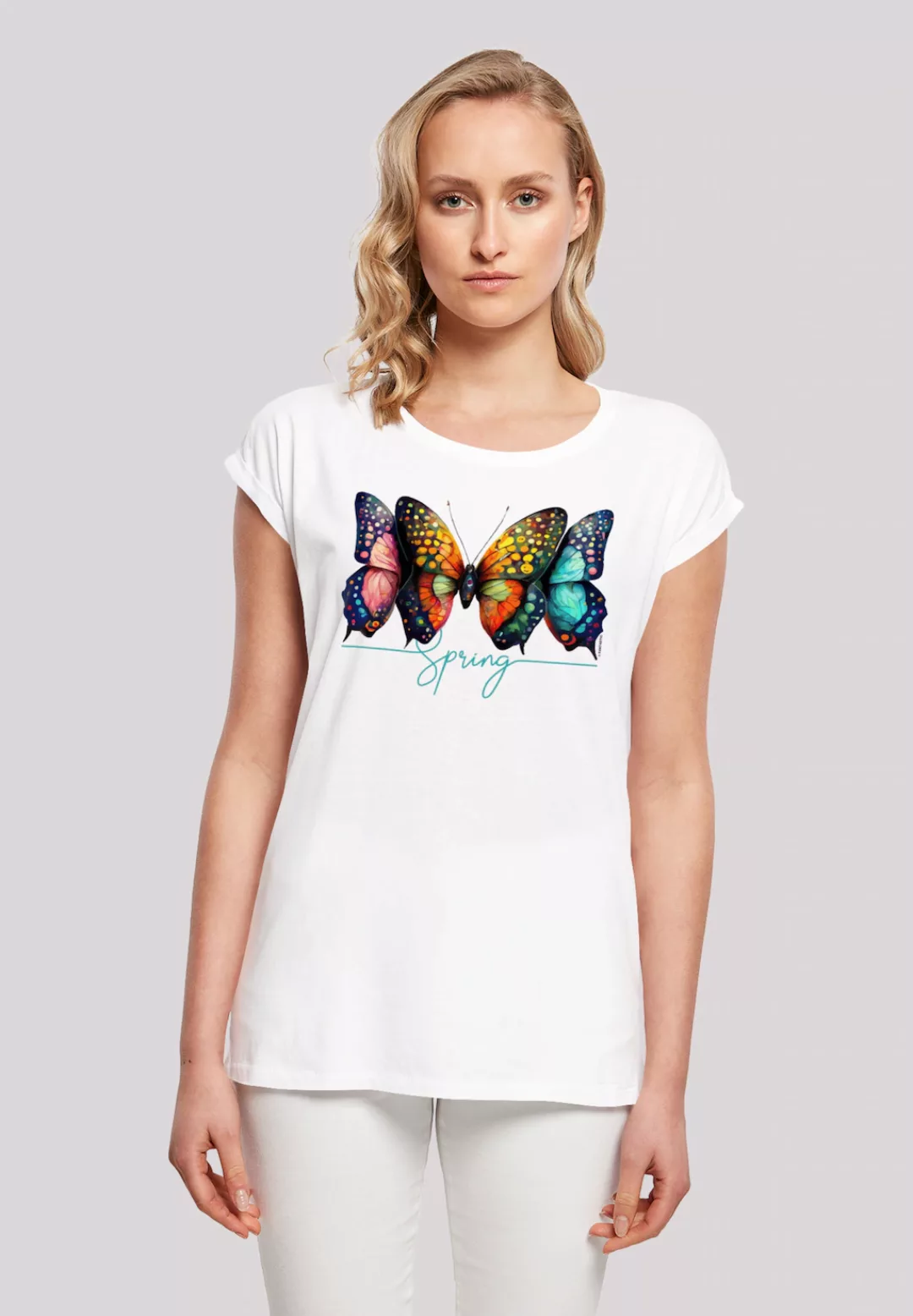 F4NT4STIC T-Shirt "Schmetterling Illusion" günstig online kaufen
