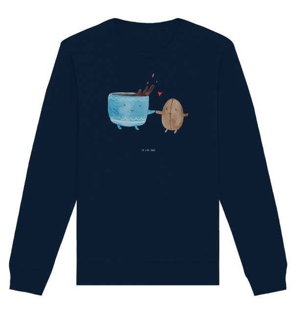 Mr. & Mrs. Panda Longpullover Größe L Kaffee Bohne - French Navy - Geschenk günstig online kaufen