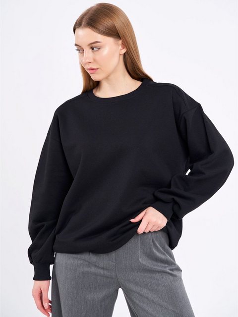 COMEOR Sweatshirt Damen Oversize Pullover Langarm Baumwolle günstig online kaufen