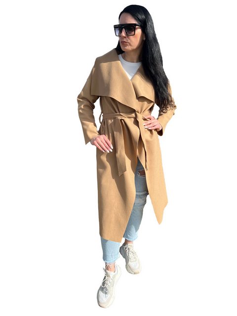 Lelü Fashion Langjacke Langer Mantel mit Bindeband günstig online kaufen