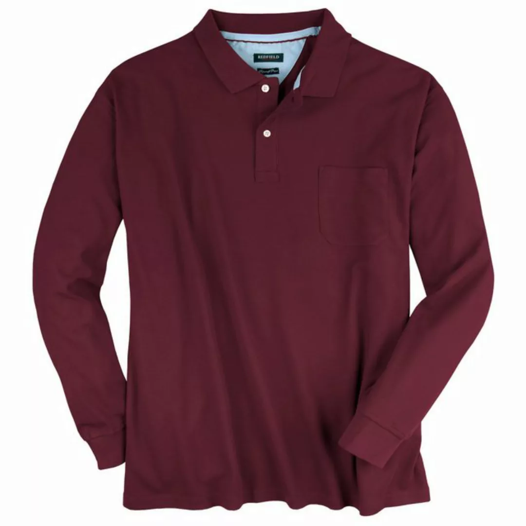 redfield Langarm-Poloshirt Übergrößen Langarm Poloshirt malagarot Redfield günstig online kaufen