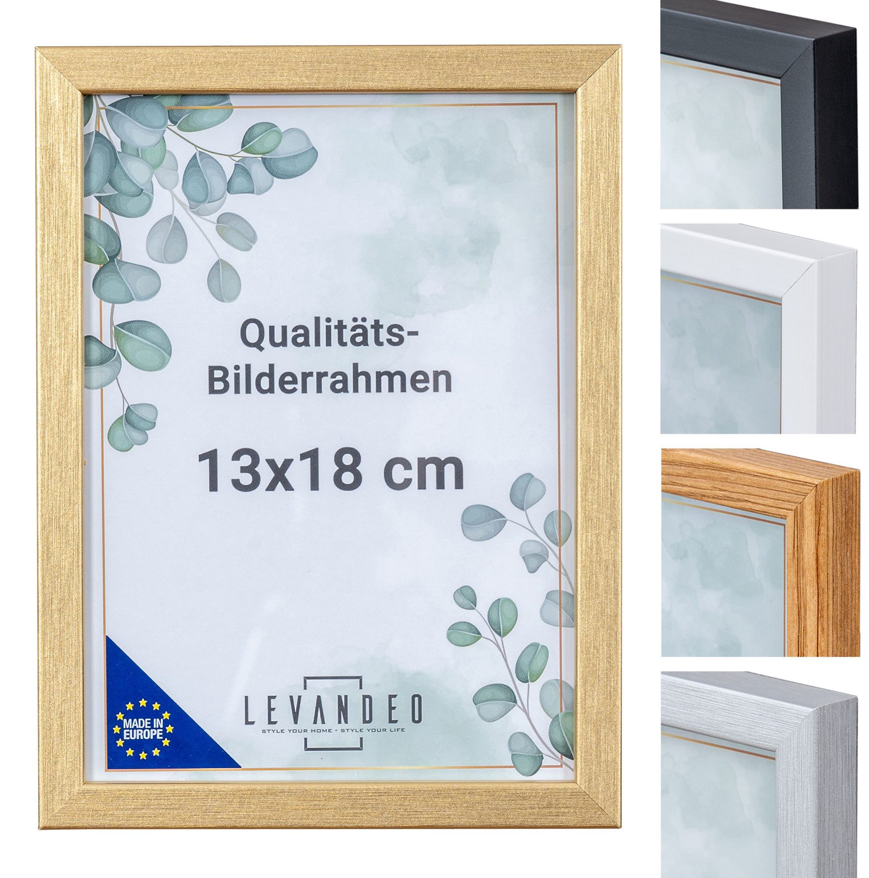 Levandeo® Bilderrahmen, Bilderrahmen Echtholz Made in günstig online kaufen