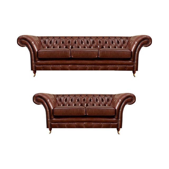 JVmoebel Chesterfield-Sofa Neu Garnitur Chesterfield Sofas Couch Dreisitzer günstig online kaufen