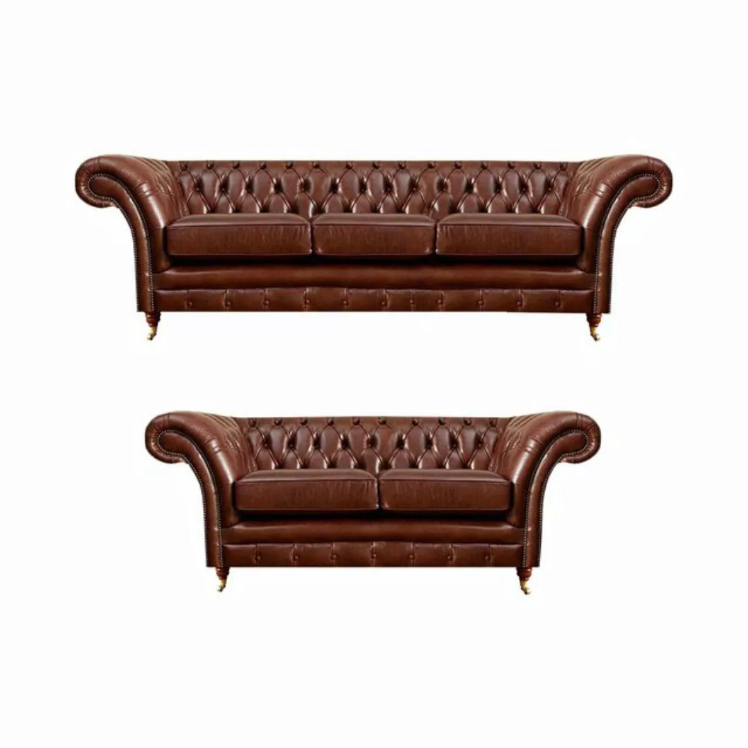 JVmoebel Chesterfield-Sofa Neu Garnitur Chesterfield Sofas Couch Dreisitzer günstig online kaufen