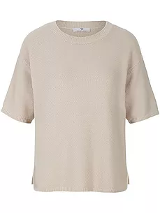 Pullover 1/2-Arm aus 100% Baumwolle Peter Hahn beige günstig online kaufen