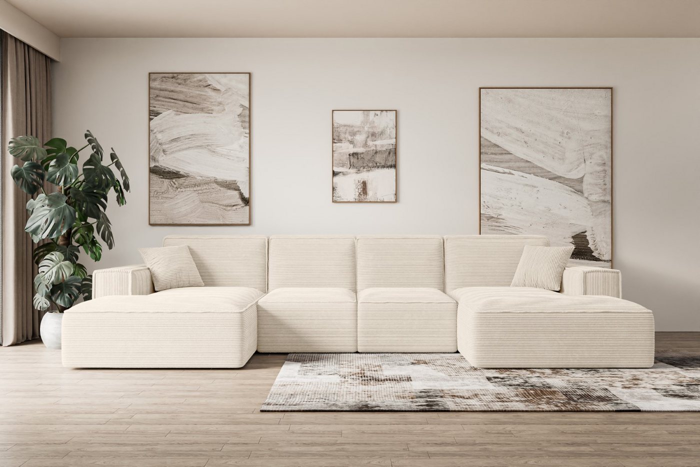 ALTDECOR Wohnlandschaft SIERRA-U, Sofa Praktische Bequeme Funktionsecke Cou günstig online kaufen